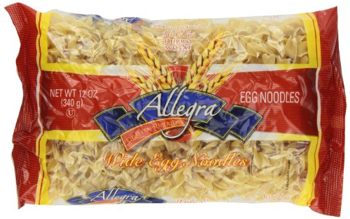 Allegra Egg Noodles, Wide, 12 Ounce (Pack of 12)