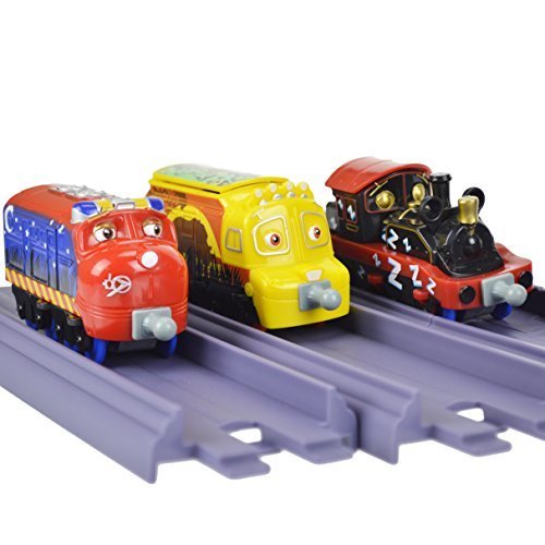 Chuggington Stacktrack Duo Value Pack Die Cast Toy Set Includes Track Pack and Safari Park Patrol 3 pack