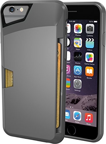 iPhone 6/6s Wallet Case - Vault Slim Wallet for iPhone 6/6s (4.7) by Silk - Ultra Slim Protective Phone Cover (Gunmetal Gray)