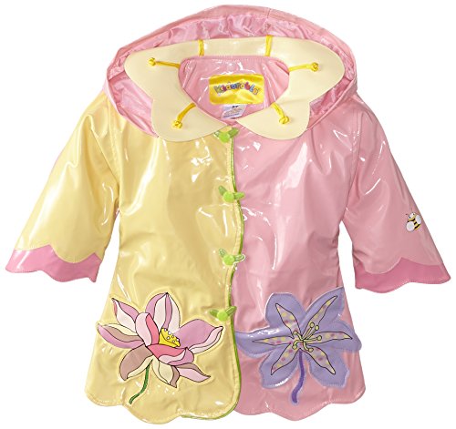 Kidorable Little Girls' Lotus Flowers All Weather Waterproof Coat