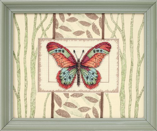 Dimensions Needlecrafts Counted Cross Stitch, Butterfly And Leaves