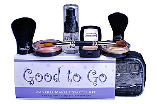 Ageless Derma Good to Go Mineral Makeup Kit with Vitamins and Green Tea (Deep)