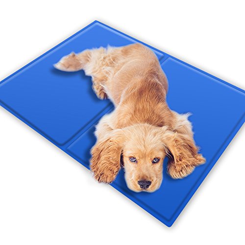oneisall Dog Cat Self Cooling Gel Mat Pads,Soft Comfort Cool Beds for Dog Crates, Kennels and Beds
