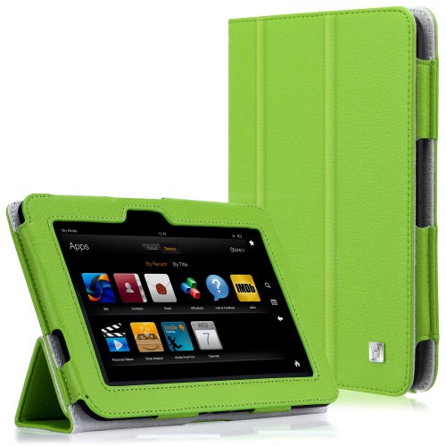 CaseCrown Bold Trifold Case (Green) for Amazon Kindle Fire HD 8.9 Inch (Built-in magnet for sleep / wake feature)