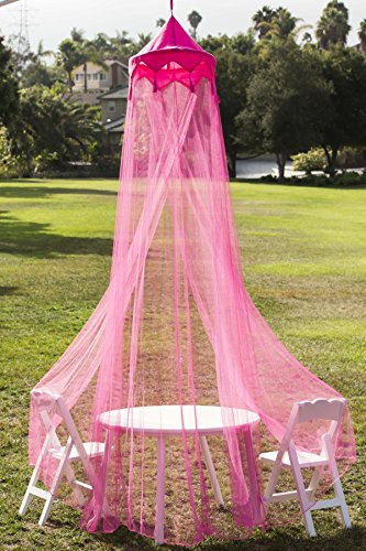 Butterfly Craze ® Girls Hot Pink Princess Play Tent and Bed Canopy