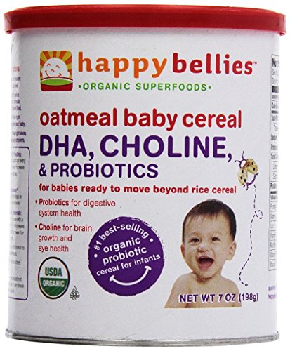 Happy Bellies Baby Cereal Oatmeal, 7 Ounce