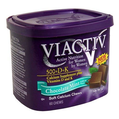 Viactiv Soft Calcium Chews, Chocolate Mint 60 chews