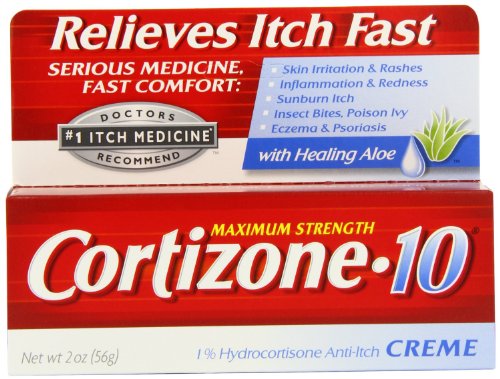 Cortizone-10 Max Strength Cortizone-10 Creme, 2 Ounce Box (Pack of 4)