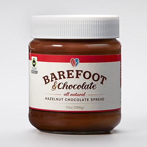 Barefoot & Chocolate - Hazelnut Chocolate Spread - 3 Jar Pack (3 x 10oz)