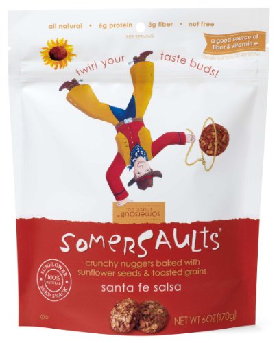 Somersaults Nut Free Crunchy Nuggets, Santa Fe Salsa, 6 Ounce (Pack of 12)