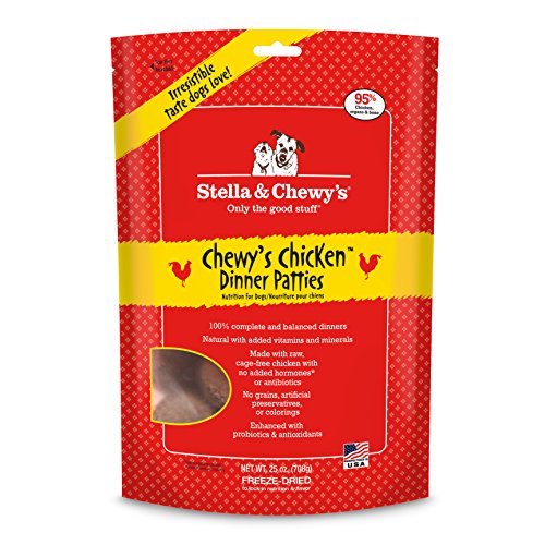 Stella & Chewy's Freeze-Dried Raw Chewy's Chicken Dinner Patties for Dogs, 25 oz.