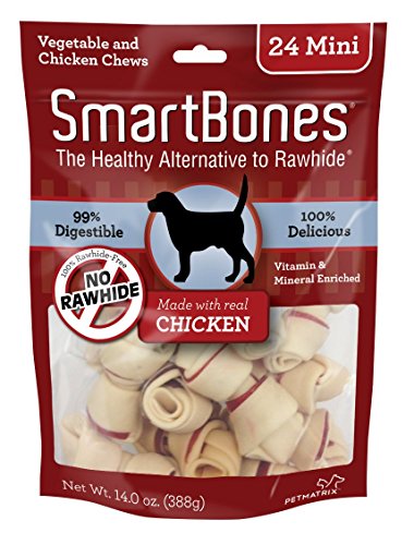 SmartBones Dog Chew, Chicken, Mini, 24 Count