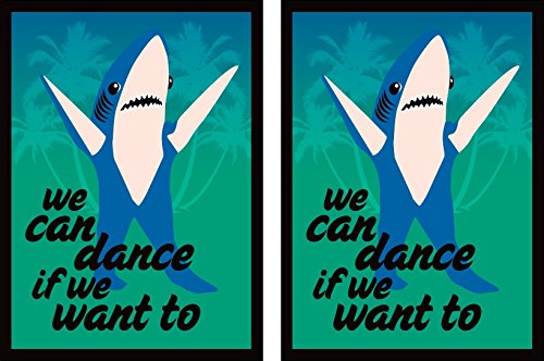 Legion - LEFT SHARK  We can Dance if we Want to  100 Matching GLOSS Finish Sleeves (fits Magic / MTG, Pokemon Cards)