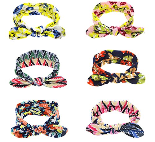 Mookiraer® Baby Headbands with Flower Bows