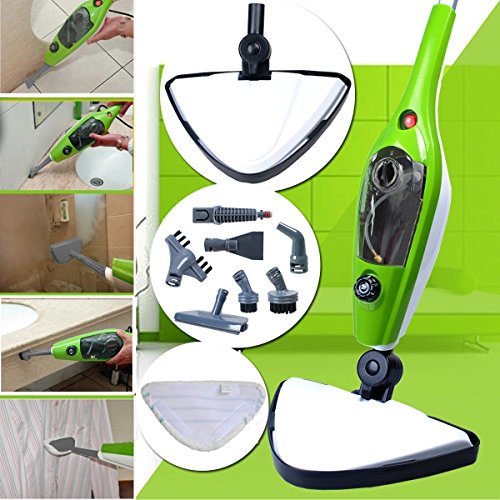 CUH 1500w 10 in 1 Multifunction Steam Mop Floor Steam Cleaner with 3 Replacement Pads