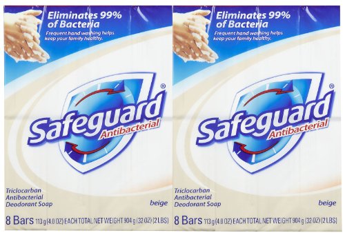 Safeguard Antibacterial Bar Soap - 4 oz - 8 ct - 2 pk