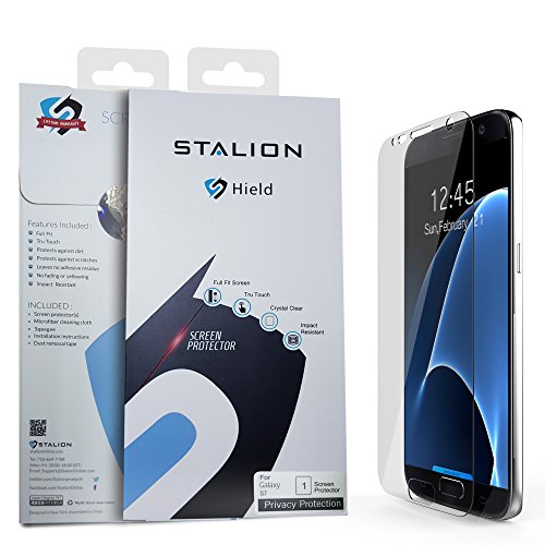 Samsung Galaxy S7 Screen Protector: Stalion® Shield Privacy 2-Way 360 Degree Anti-Spy Armor Guard Film [Retail Packaging](1-Pack)