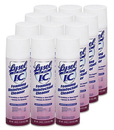 Lysol 95524 Professional Disinfectant Cleaner, IC Foaming, 24 oz (Pack of 12)