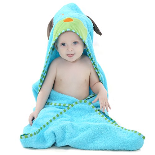 IDGIRL Cartoon Animal Style Hooded Baby Towel 0-6 years TOWEL6-SKY