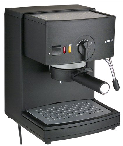 Krups R984-43 Factory-Reconditioned Espresso Novo 2000 Plus Pump Espresso Machine, Black, DISCONTINUED