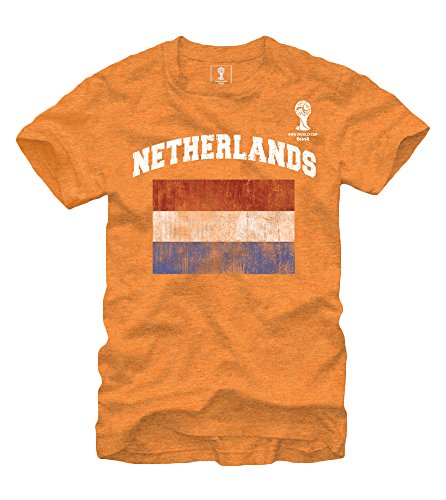 FIFA 2014 World Cup Soccer - Netherlands Flag - T-Shirt (Large)