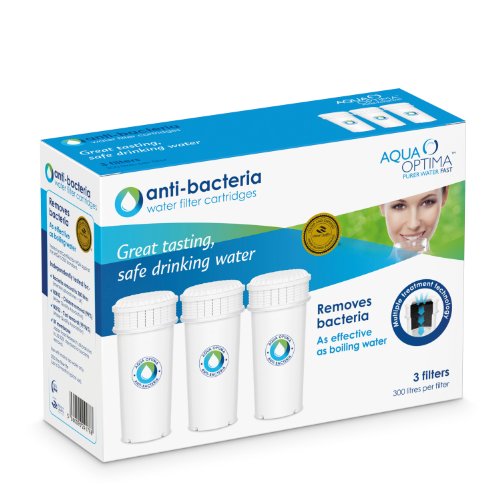 Aqua Optima ABS303 90 Day Anti-bacteria Water Filter, as effective as boiling water,   3 pack - 9 months' supply