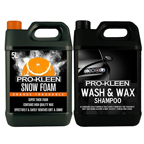 5 Litres Pro-Kleen Professional Gold Edition Car Wash and Carnauba Wax with Orange Snow Foam