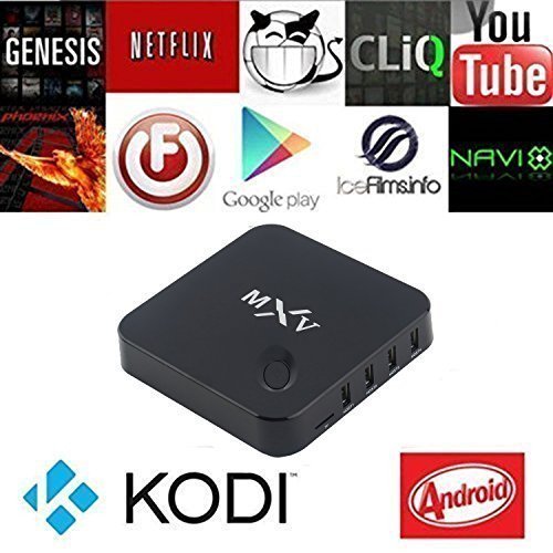 Mifanstech MXV Amlogic S805 Quad Core 1.5 Ghz Android 4.4 Smart Tv Box with Xbmc/kodi Youtube Pre-installed Supports Dlna Miracast Airplay Wifi Bluetooth 4.0 1g RAM 8g ROM Streaming Media Player