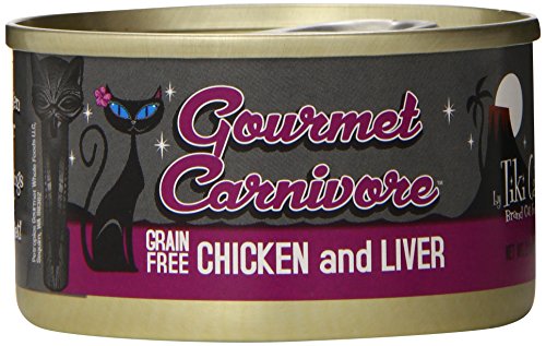 TIKI CAT 759035 12-Pack Chicken/Liver Cat Food, 2.8-Ounce