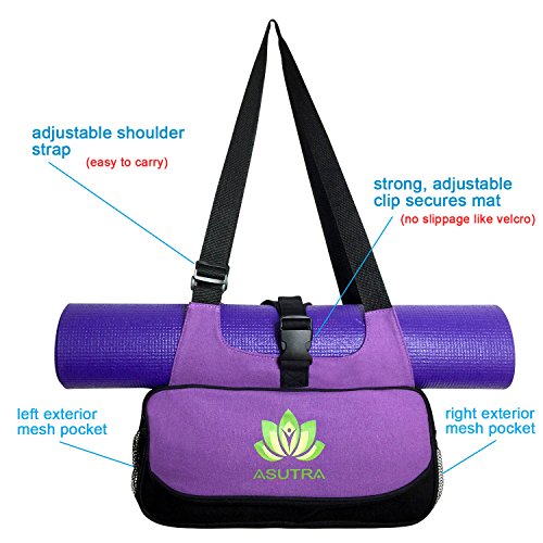 COMPACT YOGA MAT BAG / Stylish, Efficient & Lightweight / Perfect For Yogis Just Needing A Durable Eco-Friendly Bag To Carry The Essentials