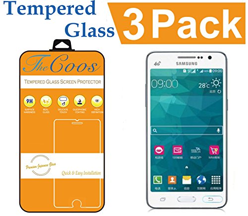 Samsung Galaxy Grand Prime Screen Protector, [3 PACK] TheCoos [3D Touch Compatible] Premium High Definition Shockproof Clear Tempered Glass Screen Protector For Samsung Galaxy Grand Prime [3 PACK]