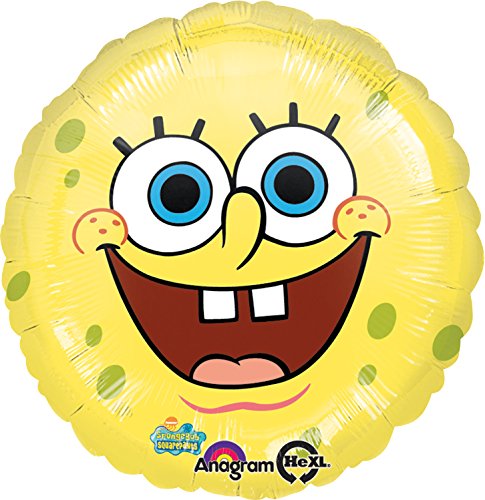 Anagram International Spongebob Smiles Foil Balloon Pack, 18, Multicolor