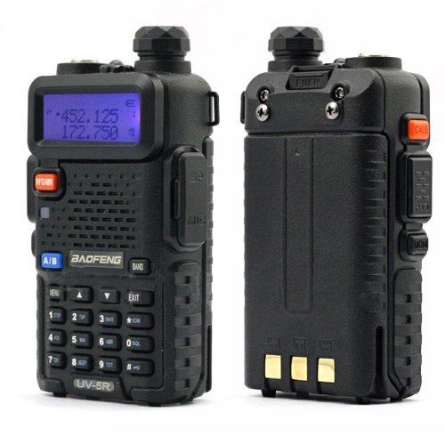 BaoFeng UV-5R BLUE COLOR 136-174/400-480 MHz Dual-Band DTMF CTCSS DCS FM Ham Two Way Radio + Free Earpiece USA