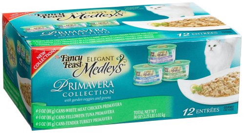 Fancy Feast Elegant Medleys for Cats, Primavera Collection, 3-Ounce Cans (Pack of 24)