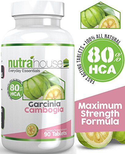 Garcinia Cambogia 80% HCA 90 Tablets, 1,500 mg per Serving. All Natural Weight Loss Support. Strongest HCA Levels in the Market. Best Natural Fat Burner. No Stimulants, No Jitters, No Caffeine, Non-GMO, Gluten-Free. Best Way To Lose Weight Naturally!