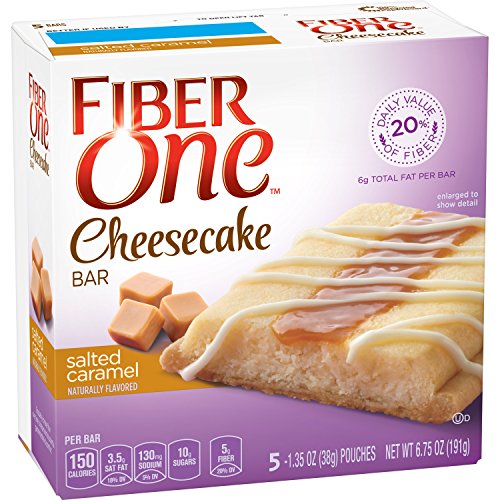 Fiber One Snacks Fiber One Cheesecake Bar Salted Caramel, 5 Bars, 6.75 oz.