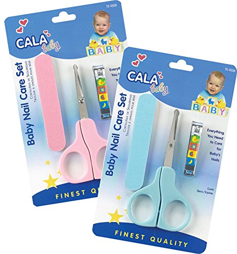 Best Baby Nail Clippers Set With Baby Nail Scissors & Baby Nail File - Colors Vary