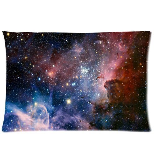 Galaxy Space Universe Two Sides Rectangle Zippered Pillowcase Pillow Cover 20x30 inches