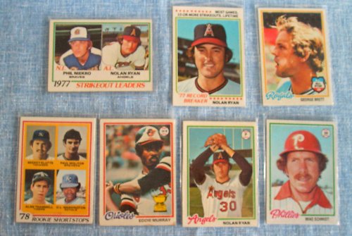 1978 Topps MLB Baseball Complete Set of 726 Cards. Condition Varies From Excellent to Near Mint. Includes Rookie Cards of Eddie Murray, Paul Molitor, Alan Trammell and Great Players Nolan Ryan, Mike Schmidt, Pete Rose George Brett, Johnny Bench, Yaz and Many More
