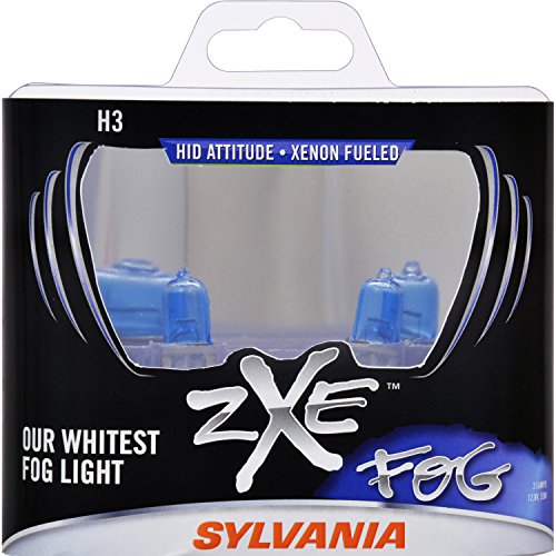 SYLVANIA H3 SilverStar zXe High Performance Halogen Fog Light Bulb, (Pack of 2)