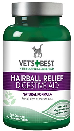 Vet's Best Hairball Relief Digestive Aid, 60 Chewable Tablets
