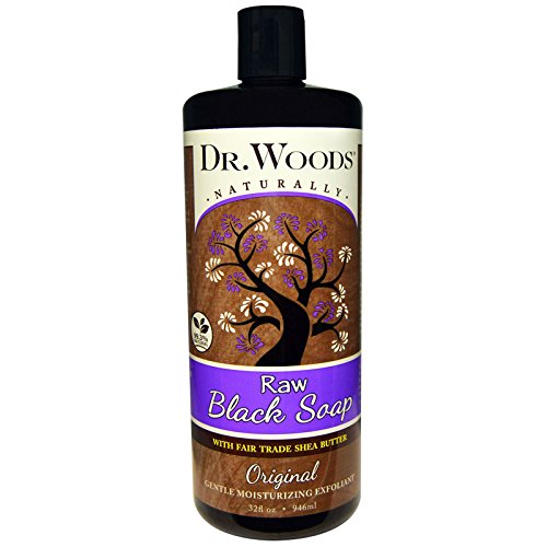 Dr. Woods Shea Vision Pure Black Soap with Organic Shea Butter, 32 Ounce (Packaging may vary)