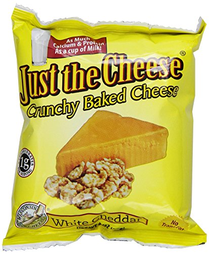 Just the Cheese Rounds, Crunchy White Cheddar, 2-Ounce Bags (Pack of 12)