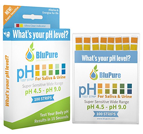 Ph Test Strips + Bonus Alkaline Food Chart + Daily Tracking Sheet | Quick, Easy and Accurate Results in 15 Seconds for Urine & Saliva ,Pools, Food & Drinking Water |100ct|