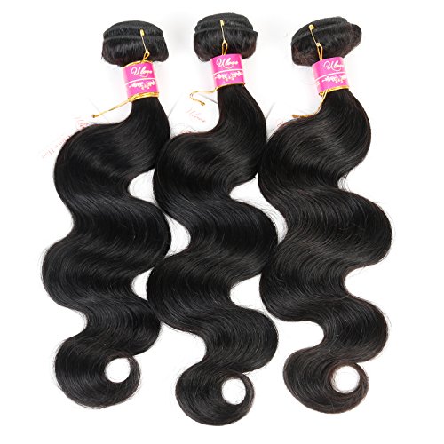 Ulove Hair Unprocessed Brazilian Virgin Human Hair Weave Bundles Body Wave Weft Hair Extensions Natural Color