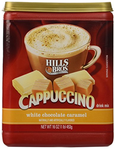 Hills Bros, White Chocolate Caramel Cappuccino, 16oz Container (Pack of 3)