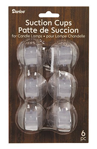 Darice 2445-96 Suction Cup for Candle Lamps (12 Suction Cups)