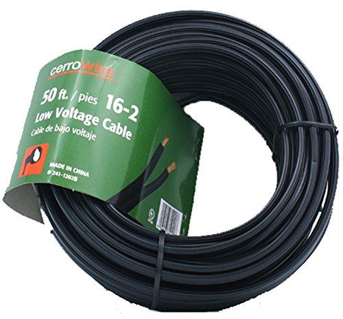 Cerrowire 241-1202B 50-Foot 16/2 Low Voltage Underground Landscape Lighting Cable