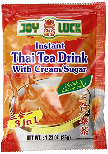 Joy Luck 3 in 1 Instant Drink with Cream/Sugar, Thai Tea, 1.23-Ounce (12 pack)