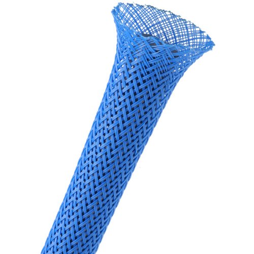 Techflex 3/8 Expandable Sleeving 25 ft. Neon Blue